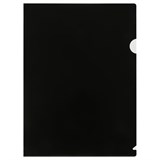 Папка-уголок СТАММ А4 0.15мм непрозрачная черная (ММ-32262)