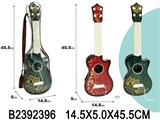 Гитара цветная с рисунком, 2цв. в ассорт, 45,5см (8056, 2392396) в чехле