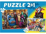 ! РАСПРОДАЖА Puzzle 2 в 1 "Волшебники и монстры №1" 104 эл. (П104-8108)