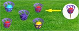 Игра "Шароброс" для улицы: 5 корзинок + 5 мячей (07-69)
