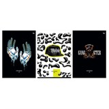 ! РАСПРОДАЖА Тетрадь 96л. А4 "Black drip" клетка (Т4ск96_лм_вл 12050, "BG") матовая ламинация, выб. лак