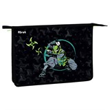 ! РАСПРОДАЖА Папка для тетрадей А4, молния сверху Först "Ninja" (FT-PP-A40405) пластик