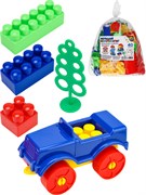 Конструктор "Маленький строитель"  40 элем., в пакете (И-1364)