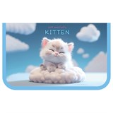 ! РАСПРОДАЖА Пенал 1 отд. 200*130мм, с 2-я откид. планками ArtSpace "Kitten" (ПТ1_59955) ткань