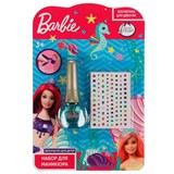 Лак для ногтей "Барби" голубой + стразы (76564-BAR, 337492) в блистере