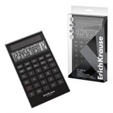 ! РАСПРОДАЖА Калькулятор настольный ErichKrause DS-2708-12 (62003) черный, 12-разрядный, 183*102мм