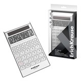 ! РАСПРОДАЖА Калькулятор настольный ErichKrause DS-2708-12 (62004) белый, 12-разрядный, 183*102мм