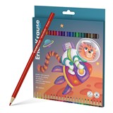 Карандаши ErichKrause Kids "Space Aninals" 24цв., пластиковые (61784) трехгранные