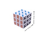 Головоломка "Кубик" с ячейками "домино" (602/CUB-3) по 6шт. в блоке