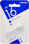 Флеш-накопитель  16Гб "Smartbuy CLUE" White (SB16GBCLU-W)