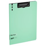 Доска-планшет с зажимом и крышкой Berlingo "Instinct", пластик (полифом) (PPf_93202) мятная/черная