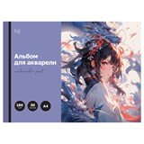 Альбом для акварели BG 30л. 180г/м, на склейке "Аниме" (Аа30_61873)
