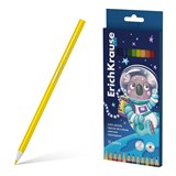 Карандаши ErichKrause Kids "Space Aninals" 12цв. (61786) трехгранные