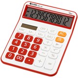 ! РАСПРОДАЖА Калькулятор настольный ELEVEN CDC-110-WH/RD, 12-разрядный, 125*160*28мм, дв.питание, красно-белый