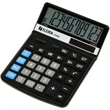 ! РАСПРОДАЖА Калькулятор настольный ELEVEN TLT-2348, с регул. углом наклона дисплее, 12-разрядный, 140*197*26мм, дв.питание, черный