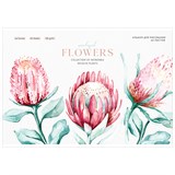 ! РАСПРОДАЖА Альбом для рисования Greenwich Line 40л. на скрепке, 120 г/м "Flowers collection" (PS40s-36895) обложка картон
