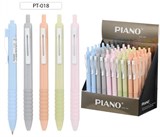! РАСПРОДАЖА Ручка шар. автомат. PIANO "Pure" (РT-018) синяя, 0.7мм, на масляной основе, цветной корпус