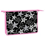 ! РАСПРОДАЖА Папка для тетрадей А4, молния сверху Berlingo "Glossy stars" (BR-PP-A40402) пластик