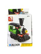 УЦЕНКА. Конструктор SLUBAN   54 дет. "BUILDER. Паровоз" (М38-В0598B) в МЯТОЙ коробке