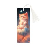 Закладка для книг 3D с линейкой ArtSpace "Cute kitten" 15см (3D_45447) с декоративным шнурком