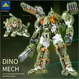 Конструктор "KAZI" 1390 дет. "Трансформер DINO MECH" (KY8112) в коробке