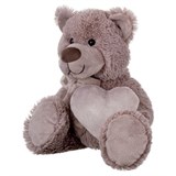! РАСПРОДАЖА Мягкая игрушка "Мишка" с бантом и сердцем, 24см (RL24061-24) в инд. пакете
