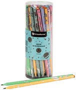 ! РАСПРОДАЖА Карандаш ч/гр. Schoolformat "Моя вселенная" HB, без ластика (КЧ-МВ-НВ, 250953) фольгирование, стразы на топе, ассорти.