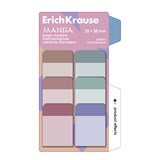 ! РАСПРОДАЖА Закладки самоклеящ. ErichKrause "Manga" (61583) 38*25мм, 6цв.*10л., пластиковые