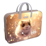 ! РАСПРОДАЖА Папка на молнии с ручками А4 ErichKrause "Fluffy" 360*290*70мм (62913) полиэстер