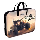 ! РАСПРОДАЖА Папка на молнии с ручками А4 ErichKrause "Road Beast" 360*290*70мм (62915) полиэстер