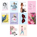 ! РАСПРОДАЖА Набор мини-открыток MESHU "Girl power" 30шт. (MS_65098) глянцевая ламинация, ассорти