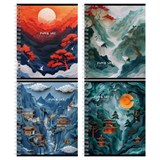 Тетрадь  48л. на спирали BG "Paper Art" клетка (Т5гр48_лм_вл 08510) матовая ламинация, выб. лак