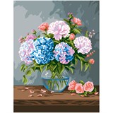 Картина по № на холсте "Нежный букет" 30*40см (КХ3040_53885) ТРИ СОВЫ, с акрил. красками. РАСПРОДАЖА - последний экземпляр!