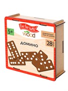 Домино деревянное 28 фишек (05634) в дерев. коробке
