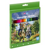 Карандаши ArtSpace "School mood" 24цв., трехгранные (СР62629 / CPtr_66422) в карт. уп.