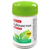 ! РАСПРОДАЖА Зубочистки "OfficeClean" 250шт. (379768) в пласт. банке