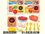 Игровой набор "Посуда" с плитой и продуктами, в пакете 31*25см (2922290)