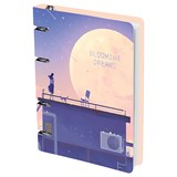 ! РАСПРОДАЖА Тетрадь 100л. на кольцах "Blooming dreams" сменный блок (MS_50668, "MESHU") матовая ламинация, тиснение фольгой