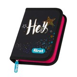 ! РАСПРОДАЖА Пенал 1 отд. 200*140мм, с откидной планкой Först "Hey!" (FT-PK-112511) полиэстер