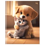 Дневник ЛАЙТ, интегр.об., 1-11 кл. "Cute friends" (Д5и48_лг_тф 64634, BG) глянцевая ламинация, тиснение