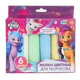 ! РАСПРОДАЖА Набор мелков цветных МультиАрт "My Littly Pony" 6цв. (MEL6-117399, 397959) для рисования на асфальте
