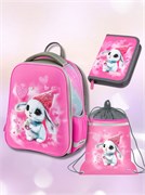 Набор Berlingo "Dreamy Bunny" (EXM-1111): рюкзак Expert 36*27*14см + сумка для обуви 46*36см + пенал 20*14см