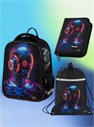 Набор Berlingo "Cyberpunk" (EXM-1107): рюкзак Expert 36*27*14см + сумка для обуви 46*36см + пенал 20*14см