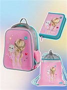 Набор Berlingo "Be Kind!" (EXM-1101): рюкзак Expert 36*27*14см + сумка для обуви 46*36см + пенал 20*14см