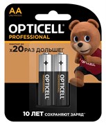 Батарейка LR6 "Opticell Professional" (полный аналог Duracell), алкалиновая, на блистере BL2