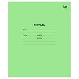 Тетрадь 12л. частая косая линия, офсет (Т5ск12 57427, BG) зеленая обложка