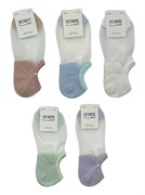 Носки жен, р.36-41 "Elises" короткие, хлопок 90%, полиамид 7% (BS2801) в ассорт.