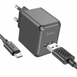 Зарядное устройство сетевое HOCO "Ocean" (CS11A, 6942007603546) 2.1А, 1 USB, черное