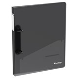 Папка на 2-х кольцах BERLINGO "No Secret" 24мм, полупрозрачная черная (RB4_2D993) 700мкм
