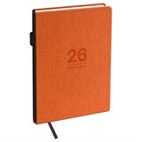 ! РАСПРОДАЖА Ежедневник BG 2026г. А5 176л. "Fillsta. Orange" (DdA5_09613) оранжевый, тв.переплет, кожзам